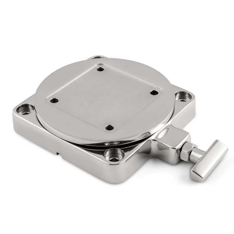 Cannon 1903002 Low-Profile Swivel Downrigger Mounting Base, Stainless Steel