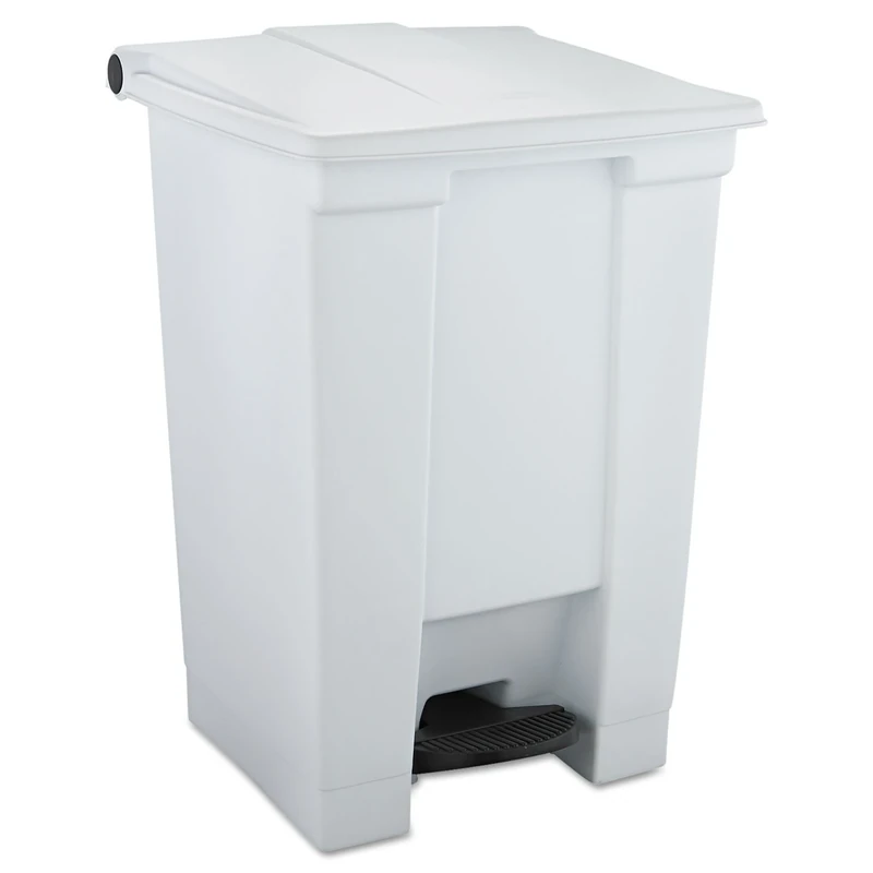 Rubbermaid Commercial 12 gal 45.4 Litre HDPE Step On Trash Can - White