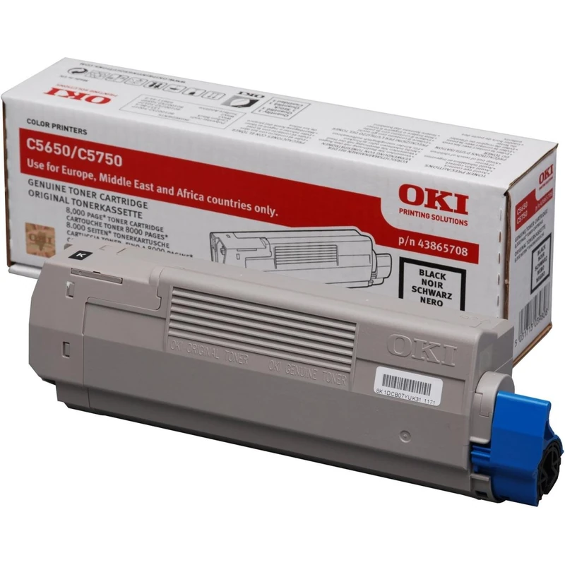 OKI C5650 Toner Cartridge 8000 Pages - Black