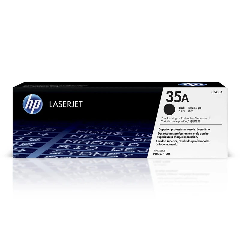 HP CB435A 35A Original LaserJet Toner Cartridge, Black, Single Pack