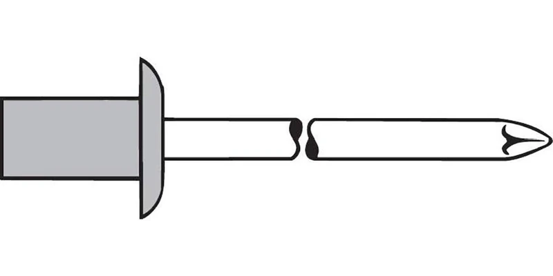 Blind Rivet Cap Al/VA Tool Flachrdk 4,0x11,0 Gesipa - Image 1