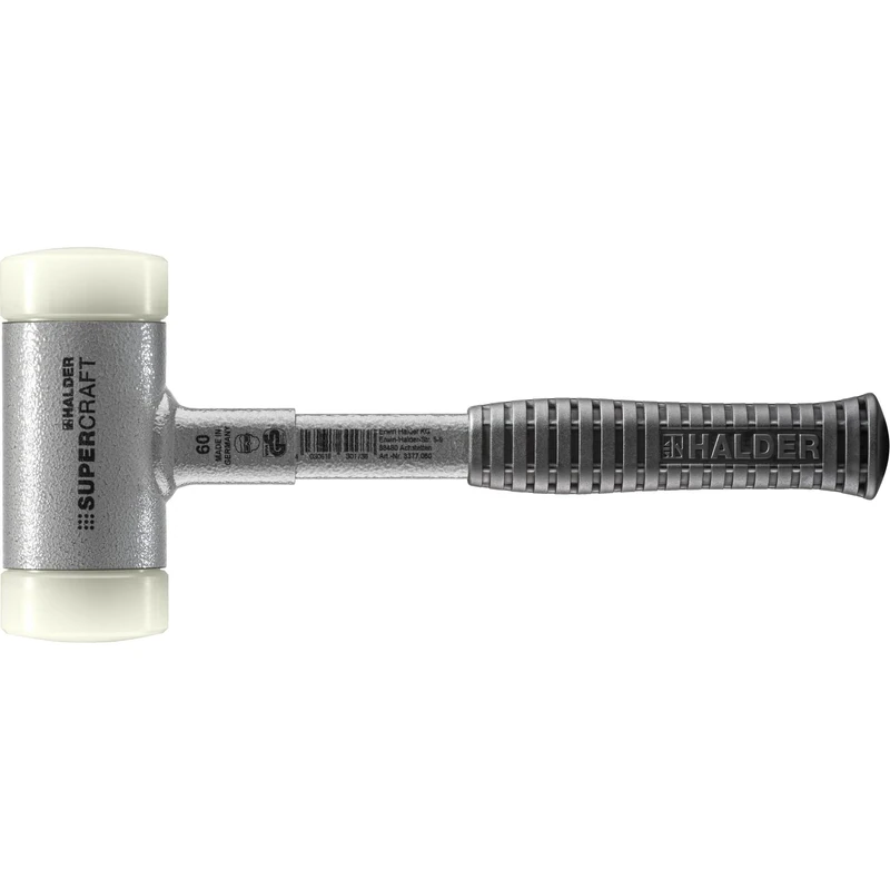 Halder 3377060 3377 EH"Supercraft" Soft-Face Mallet with Steel Tube Handle - Multi-Colour