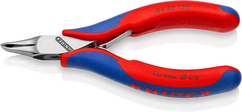 KNIPEX Electronics End Cutting Nipper with Multi-Component Handles 120 mm, 64 62 120