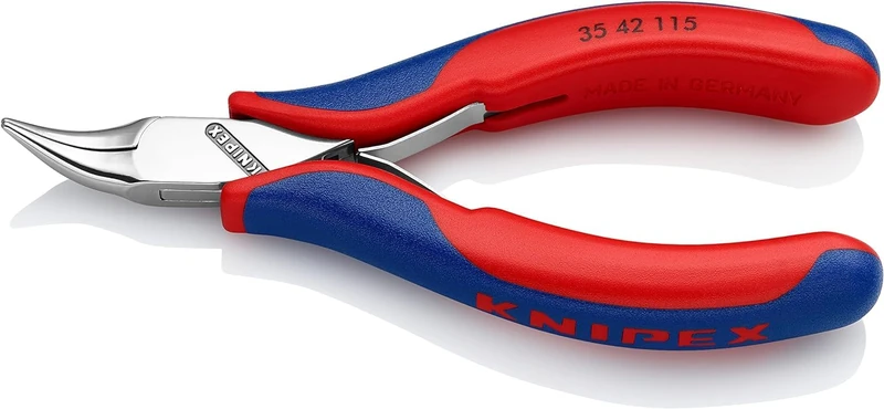KNIPEX Electronics Pliers with Box Joint with Multi-Component Handles 115 mm, 35 42 115