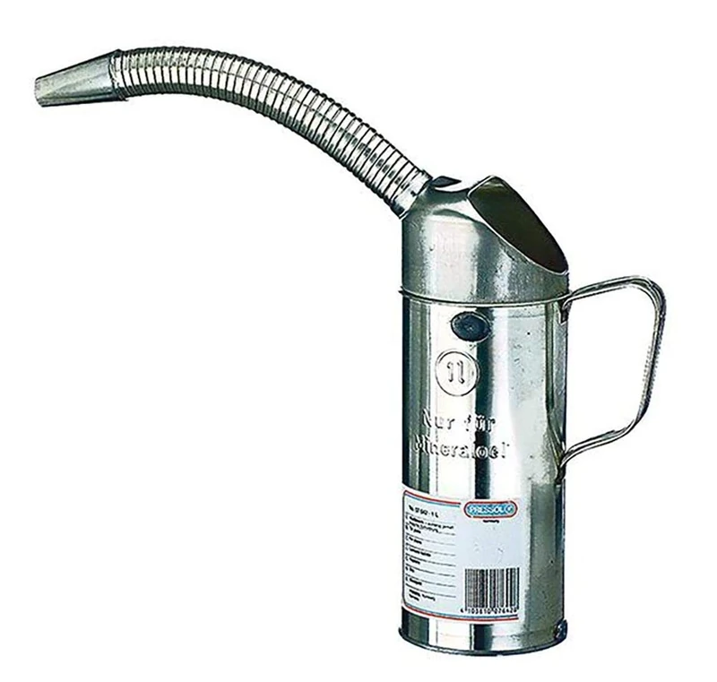 Pressol Measuring Jug Tin Plate with Flex Spout 1 Litre Capacity, Pack of 101164167 - Image 1