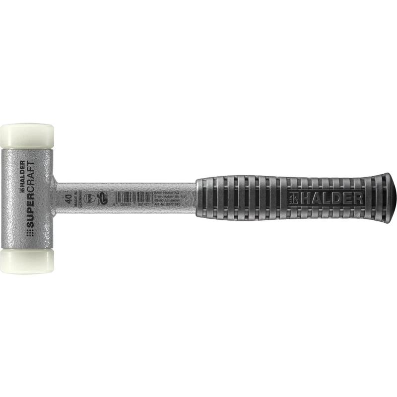 Halder 3377040 3377 EH"Supercraft" Soft-Face Mallet with Steel Tube Handle - Multi-Colour