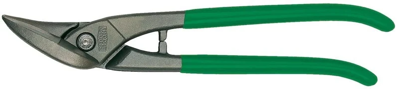 Bessey D116-280L Left Cutting Shape and Straight Cutting Snips, Blue/Grey