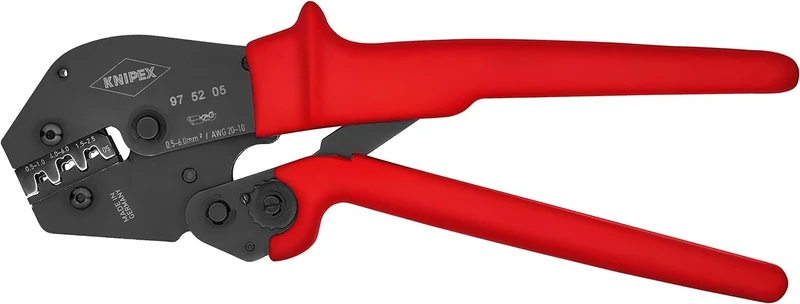KNIPEX Crimping Pliers for Two-Hand Operation with Non-Slip Plastic Grips 250 mm, 97 52 05