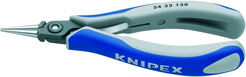 KNIPEX Precision Electronics Gripping Pliers with Multi-Component Handles 130 mm, 34 32 130