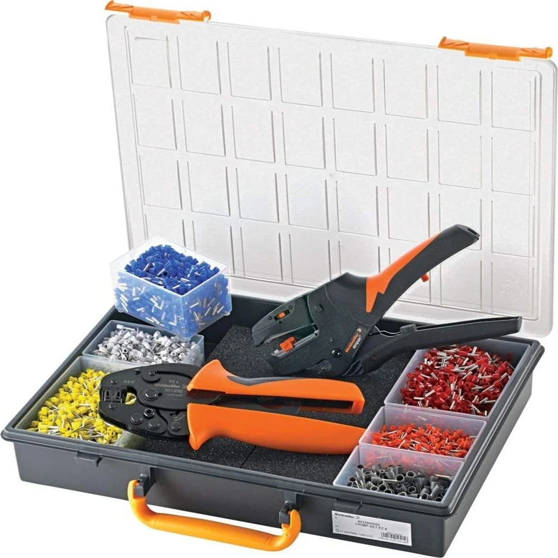 Weidmuller 9025800000 – Pozidriv 4 Crimp Suitcase Set - Image 1