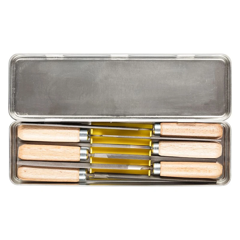 Pferd 265K100H2 Key File in Metal Box, Multi-Colour, 100 mm, Set of 6 Pieces - Image 1