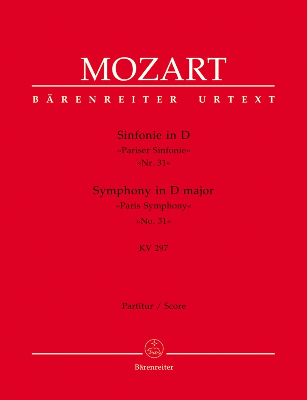 Symphony No.31 in D major K.297 Paris (Full Score)