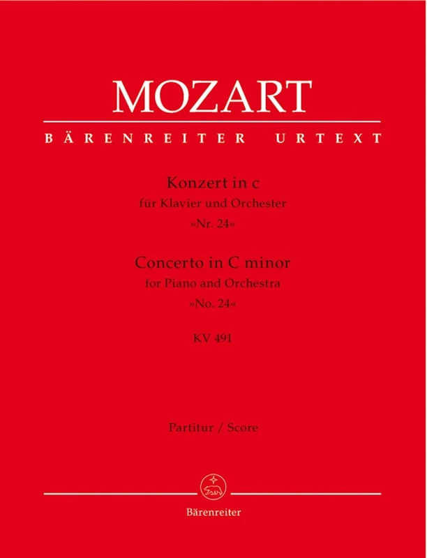 Concerto for Piano No.24 in C minor K.491 (Full Score) - Image 1