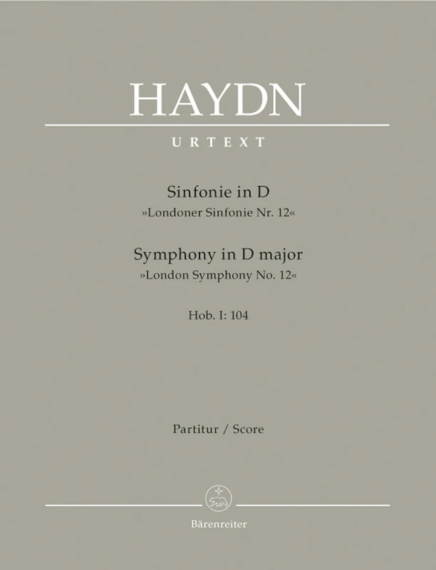 Symphony No.104 in D major Hob.I:104 London (Full Score)
