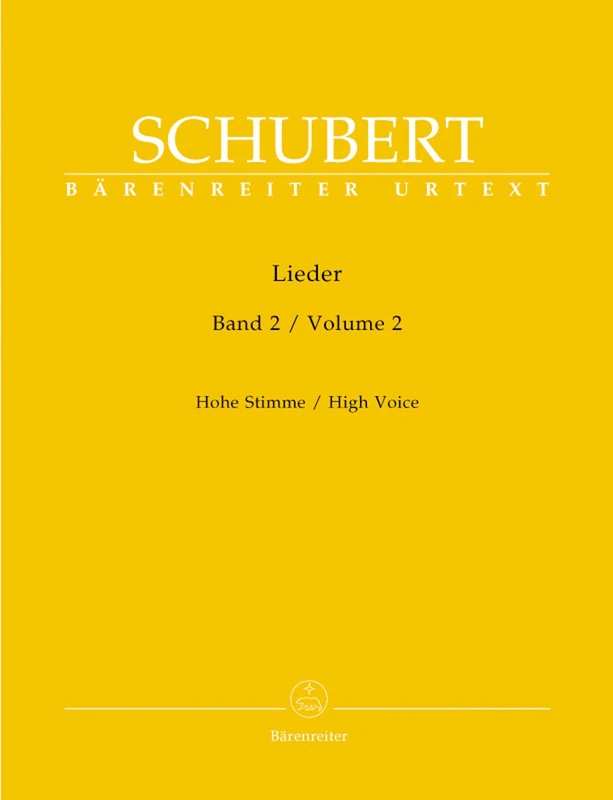 Lieder Volume 2, High Voice & Piano