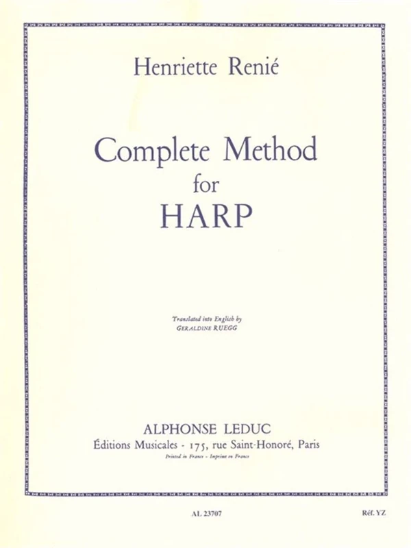 Henriette Renie: Methode Complete (Harp Solo)