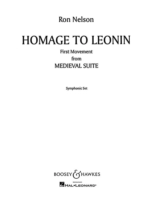 Medieval Suite: No.2: Homage to Leonin. QMB 430. Wind band. Partition et parties. - Image 1
