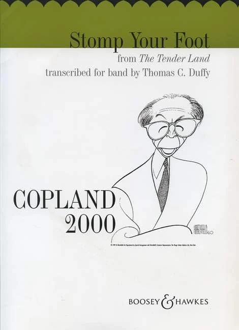 Stomp your Foot: Choral Square Dance from "The Tender Land". wind band and mixed choir (SATB). Partition et parties.