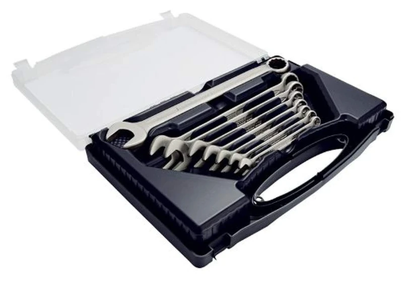 Draper 44019 Stainless Steel Long Metric Combination Spanner Set, 8mm-22mm, 8 Pieces