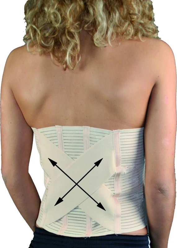 Hydas Back and Abdomen Support with Cross Straps, Size 02 - Image 1