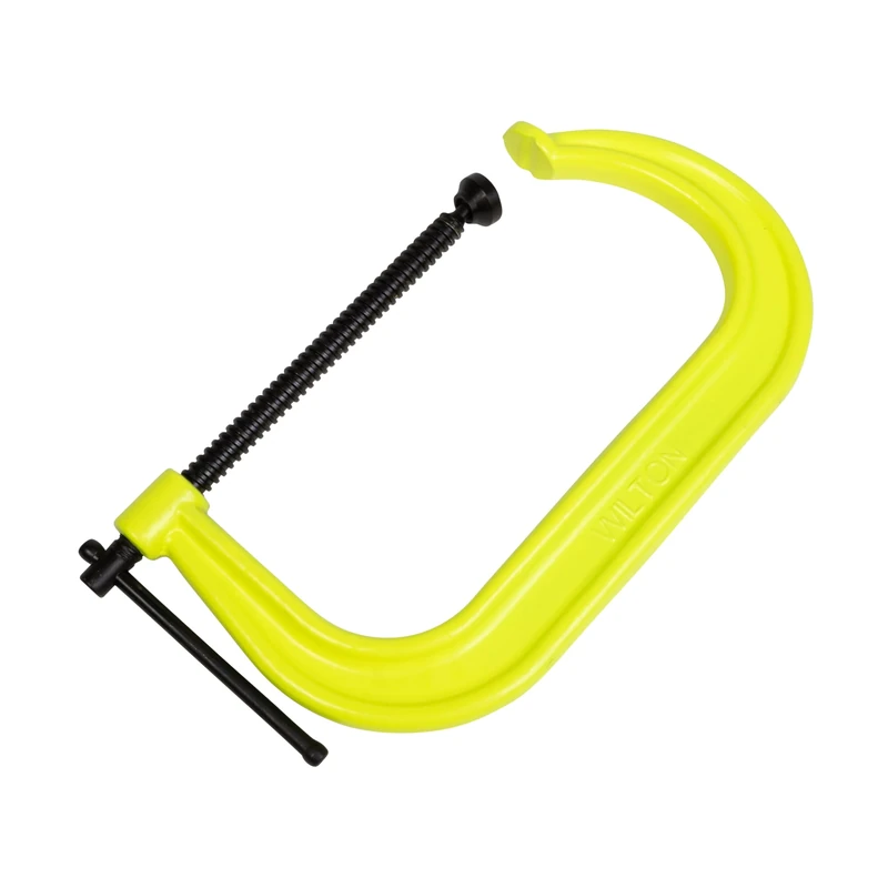 Wilton 14306 Drop Forged Hi Vis C-Clamp, 2-Inch-10-1/8-Inch Jaw Opening, 6-Inch Throat Depth