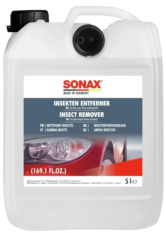 SONAX Insect Remover (5 Litres) - For glass, paintwork, chrome and plastics. Quickly and easily removes insect residue | Item-No. 05335000 - Image 1