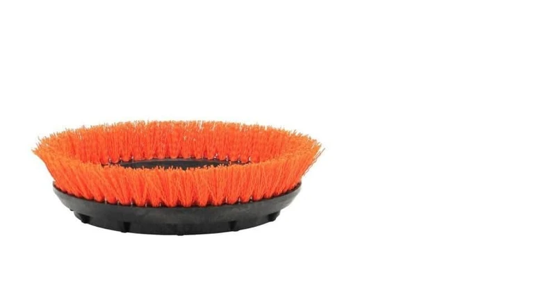 Oreck 237047 Commercial Orange Tile and Resilient Floor Scrub Brush, 10.5" L x 10.5" W x 2.75" H