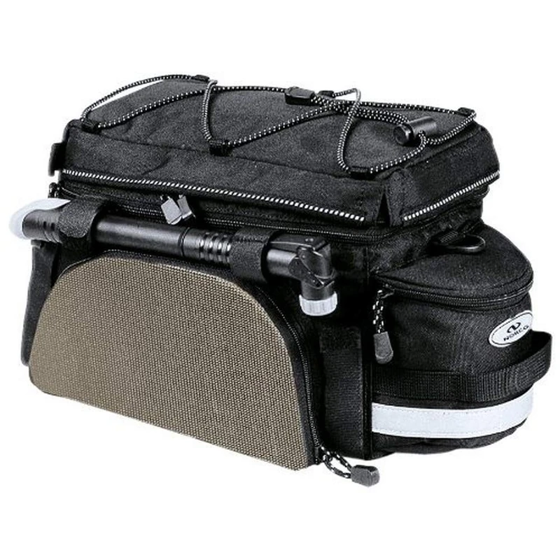 Norco Kansas Bicycle Pannier Rack Bag, Black, 26 x 20 x 32 cm, 8 Litres