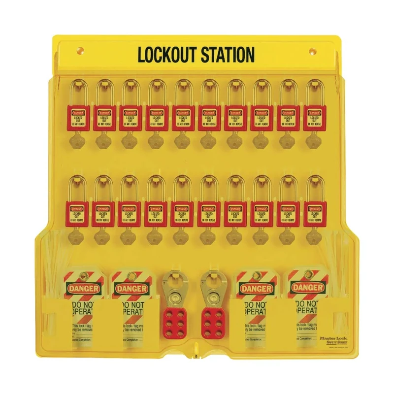 Master Lock ML1484 Lockout Station, 20-Lock