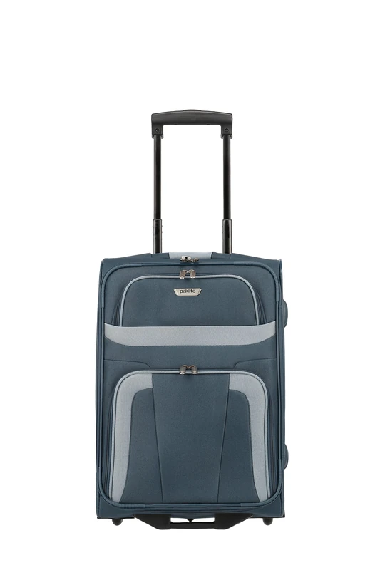 paklite carry-on suitcase with 2 wheels, small suitcase, ORLANDO, classic soft luggage trolley in timeless design, 53 cm, 37 liters