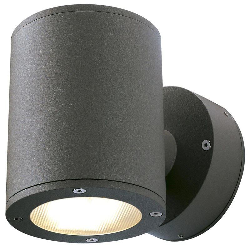 SLV Outdoor Wall Lights - SITRA Up and Down Lights for GX53 LED Bulb - Energy-Efficient Outdoor Lights for Front Door, Garden, Garage & Patio - IP44, 9W, 220-240V, 15.5 x 12.5 x 10 cm, Anthracite