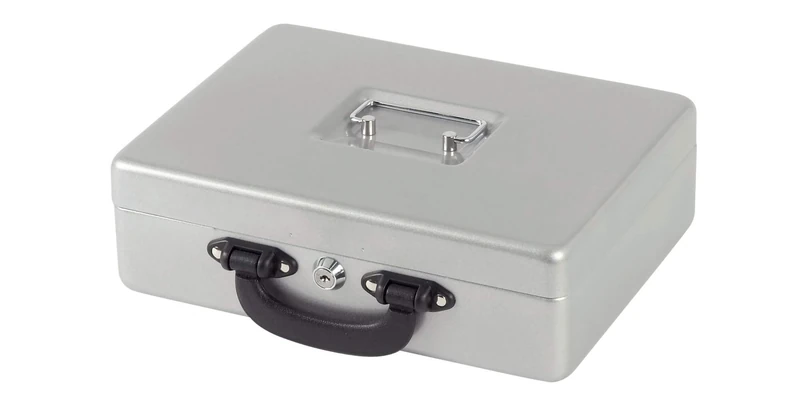 Maul Box with Counting Insert, Steel, Euro Insert, Security Cylinder Lock, 300 x 245 x 93 mm, Silver