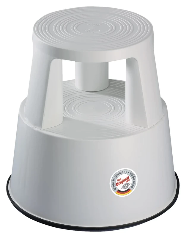 Wedo Caulfield Plastci Kick-Stool, Grey, 43 cm x 29 cm x44 cm