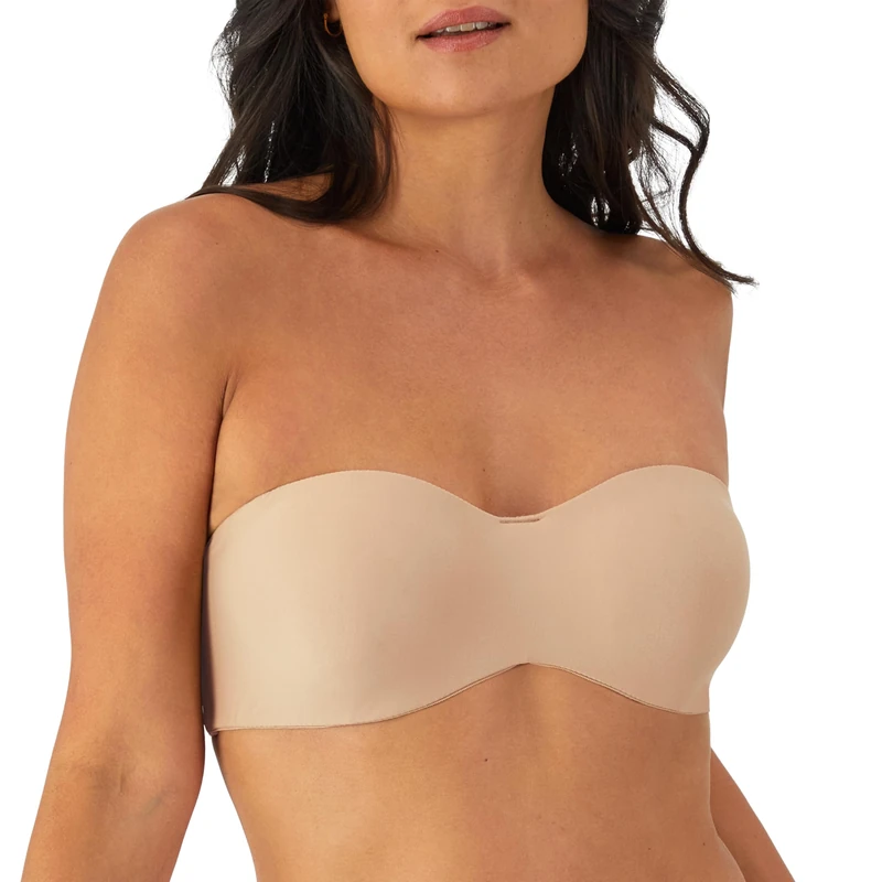 Maidenform Women's Strapless Minimizer Bandeau Top, Beige (Body Blush), 36D