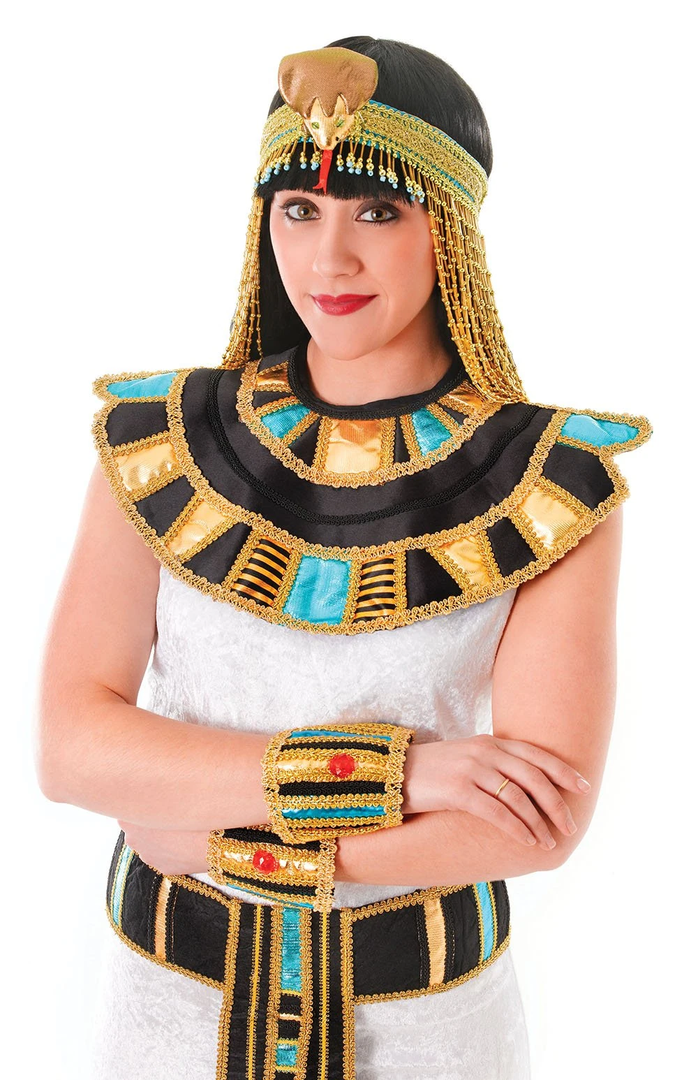 Multicolor Egyptian Collar - 1 Piece - Perfect Props for Theatre and Greek Roleplays Halloween Halloween