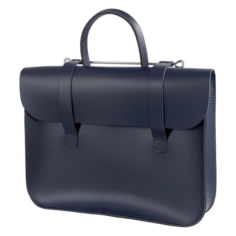 Oxford Traditional Leather MC1-N Music Case, Navy