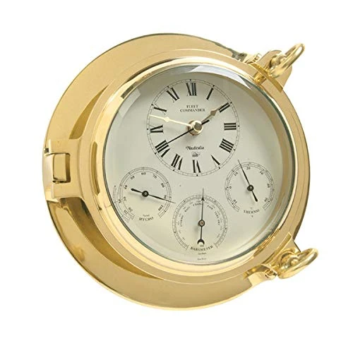 Brass Fleet Commander Clock