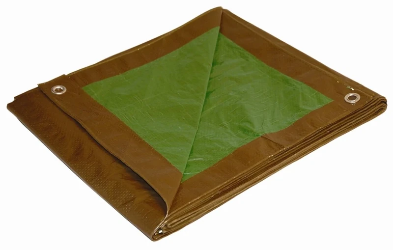 Dry Top Multi Purpose Poly Tarp, Polyethylene, Brown/Green, 30' x 40'