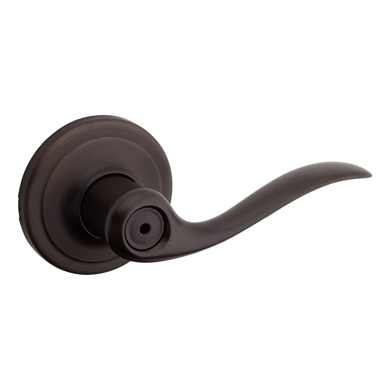 Kwikset Tustin Bed/Bath Lever in Venetian Bronze