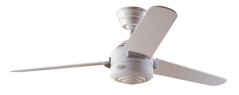 HUNTER FAN Ceiling Fan Carera 132 cm Indoor, and Pull chain, Architectural White, 3 Reversible Blades Snow White and Maple Ideal for Summer or Winter, Model 24246