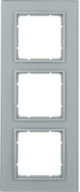 Hager B7 – Frame 3 Elements Glass Aluminium