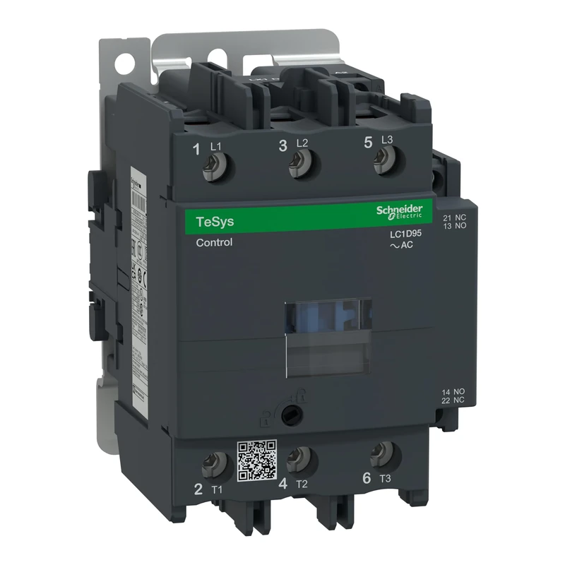 Schneider Electric, TeSys D, LC1D95P7, Contactor - 3P(3 NO) - AC-3-440 V 95 A - 230 V AC 50/60 Hz coil