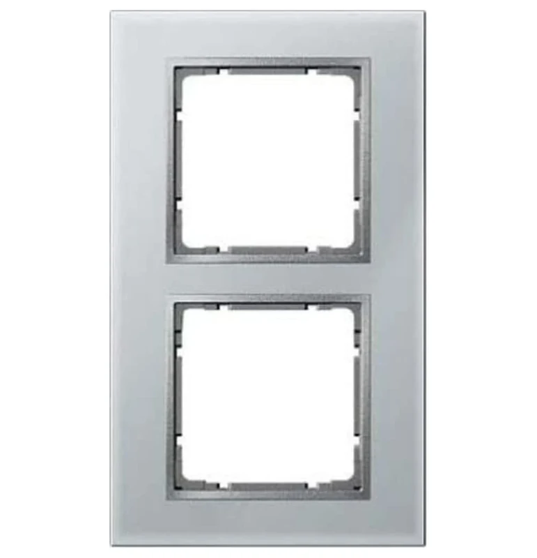 Hager B7 – Frame 2 Elements Glass Aluminium