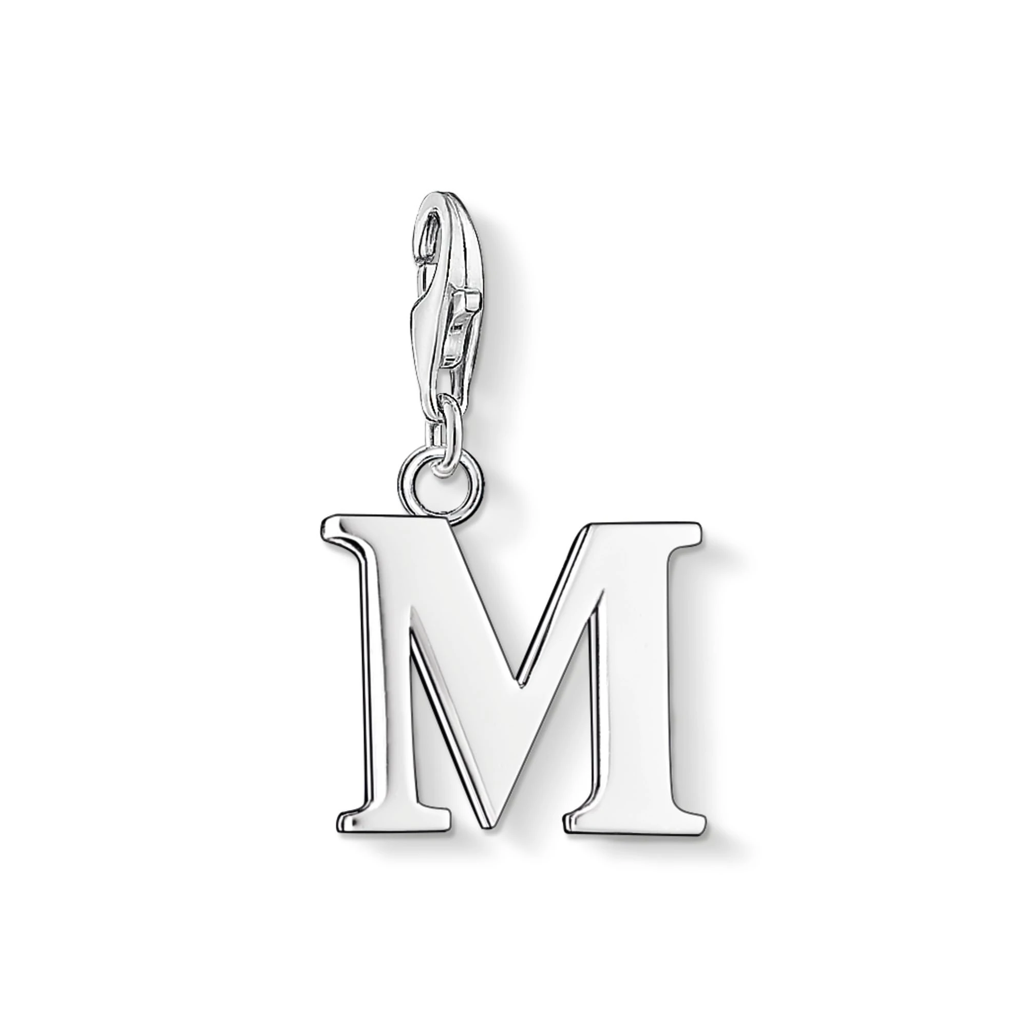 Thomas Sabo Women Charm Pendant Letter M Charm Club 925 Sterling Silver 0187-001-12