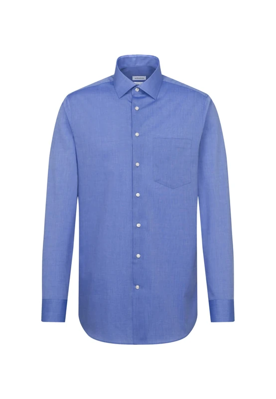 Seidensticker men's business shirt - regular fit - non-iron - Kent collar - long sleeve - 100% cotton