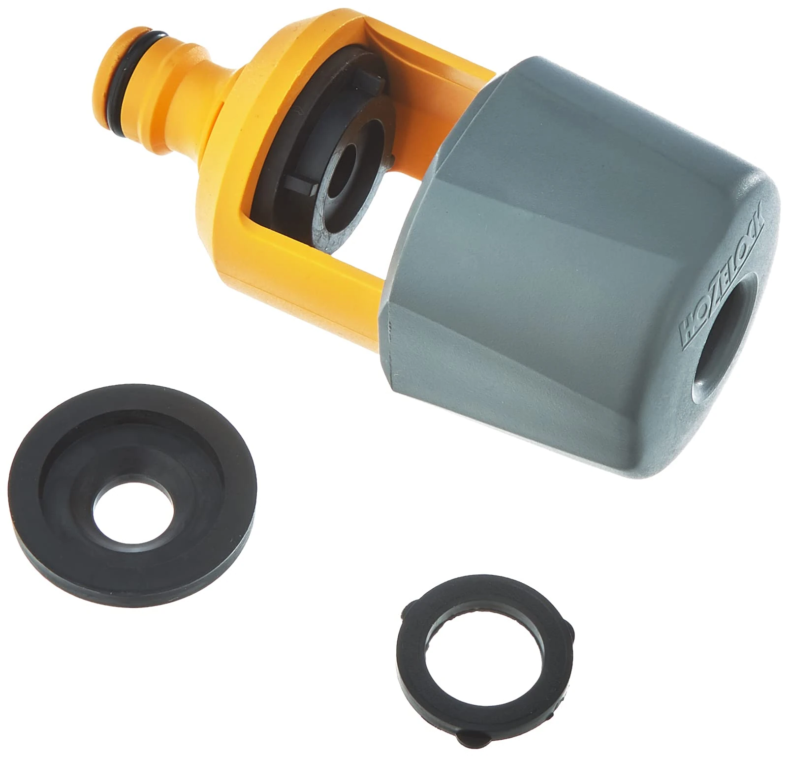 HOZELOCK - Indoor Mixer Tap Connector : Fits Square, Round and Mixer Taps up to 43 mm High and 34 Mm Wide, Supplied with 2 Gaskets for a Better Seal [2274P9000], Nicht zutreffend