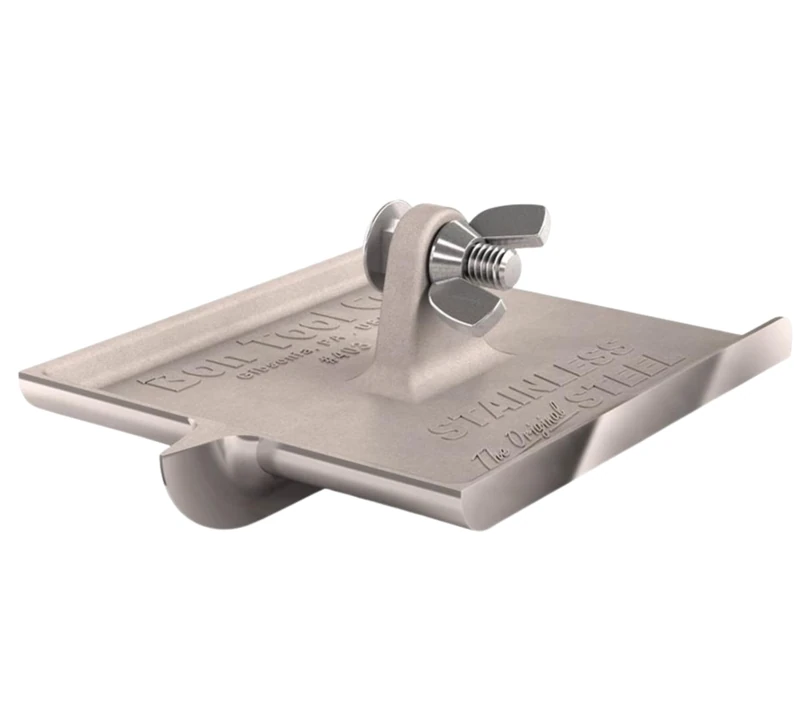 Bon 88-403 Cast Stainless Steel 6 x 4.5-inch Concrete Bullet Walking Groover