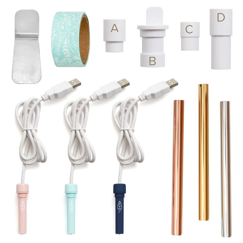 We R Memory Keepers Foil Quill Starter Kit, Value Set Includes Over 12 Items.