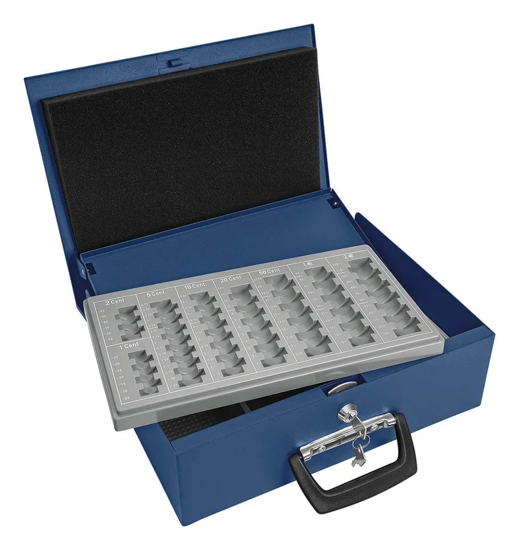 Universal Box with 2 Carry Handles 35.5 x 27.5 x 10 cm blue (for Euro) - Image 1