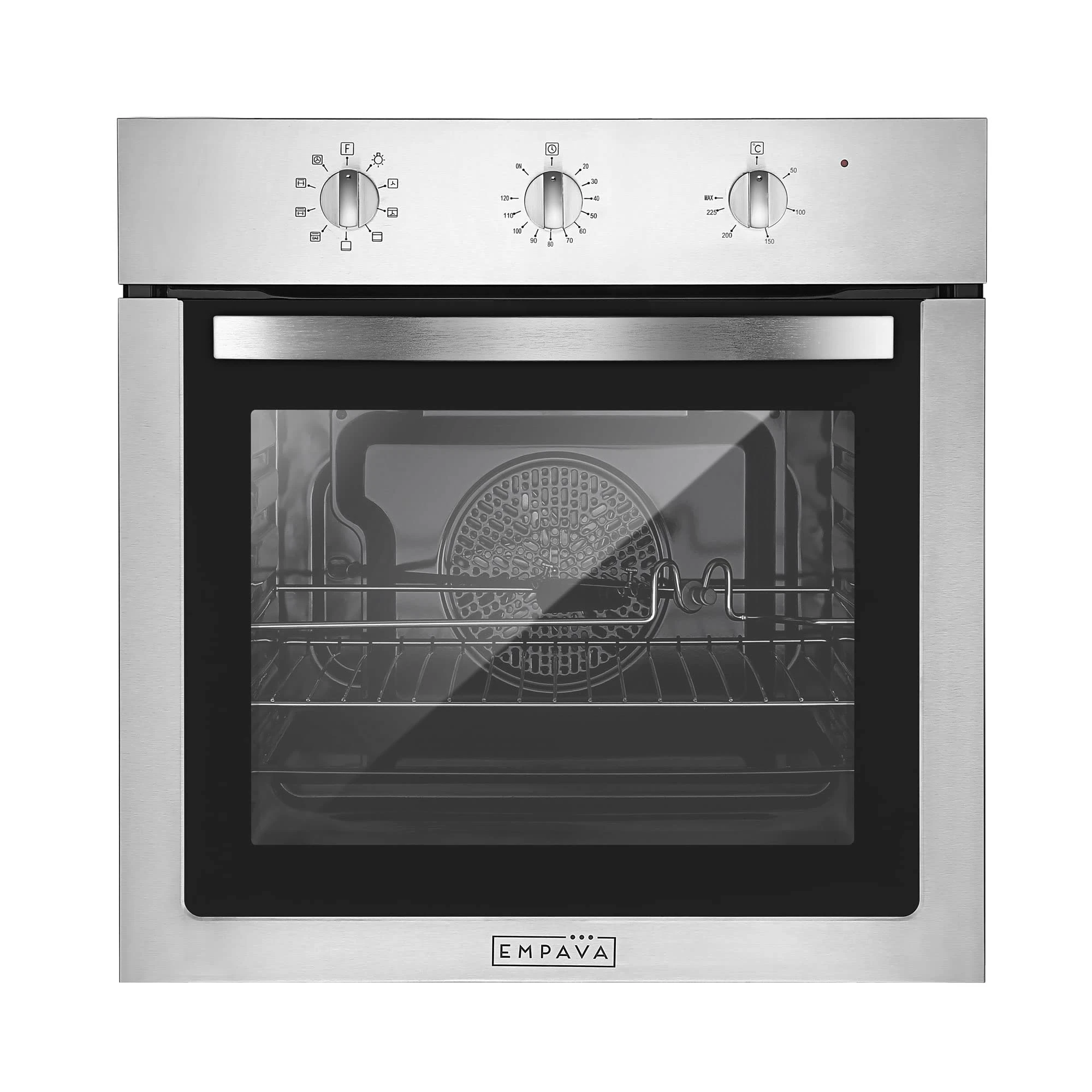 Empava Built In Oven - 72L, 12 Functions, 60cm, 2800W Stainless Steel Electric Fan Oven